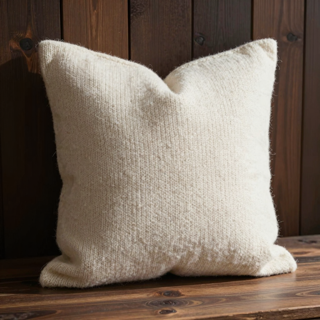 Chunky Knit Alpaca Pillow