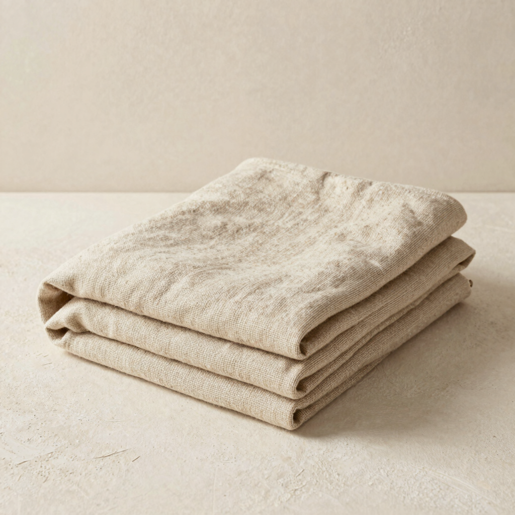 Oatmeal Weave Linen Throw