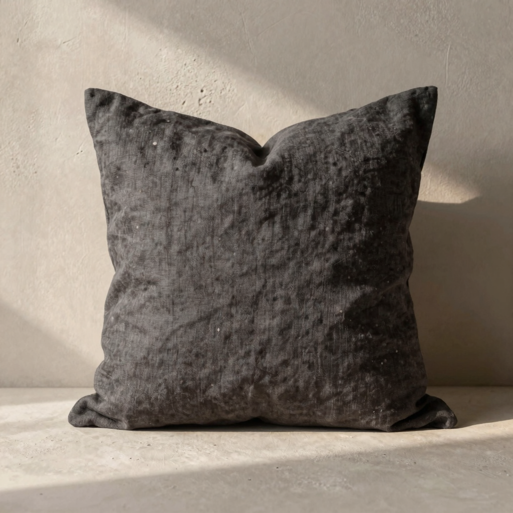 Charcoal Linen Pillow Slip