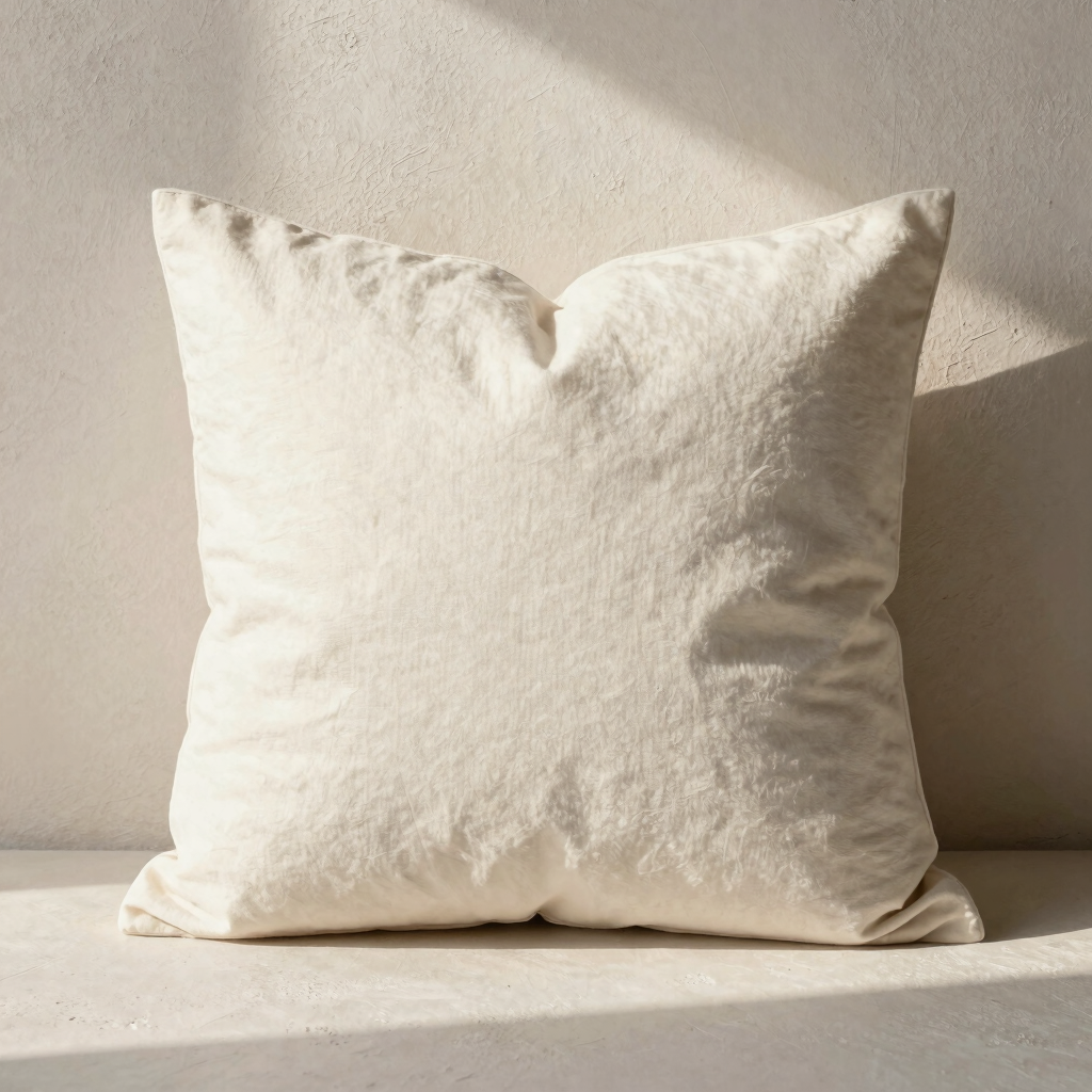 Cream Organic Cotton Pillow