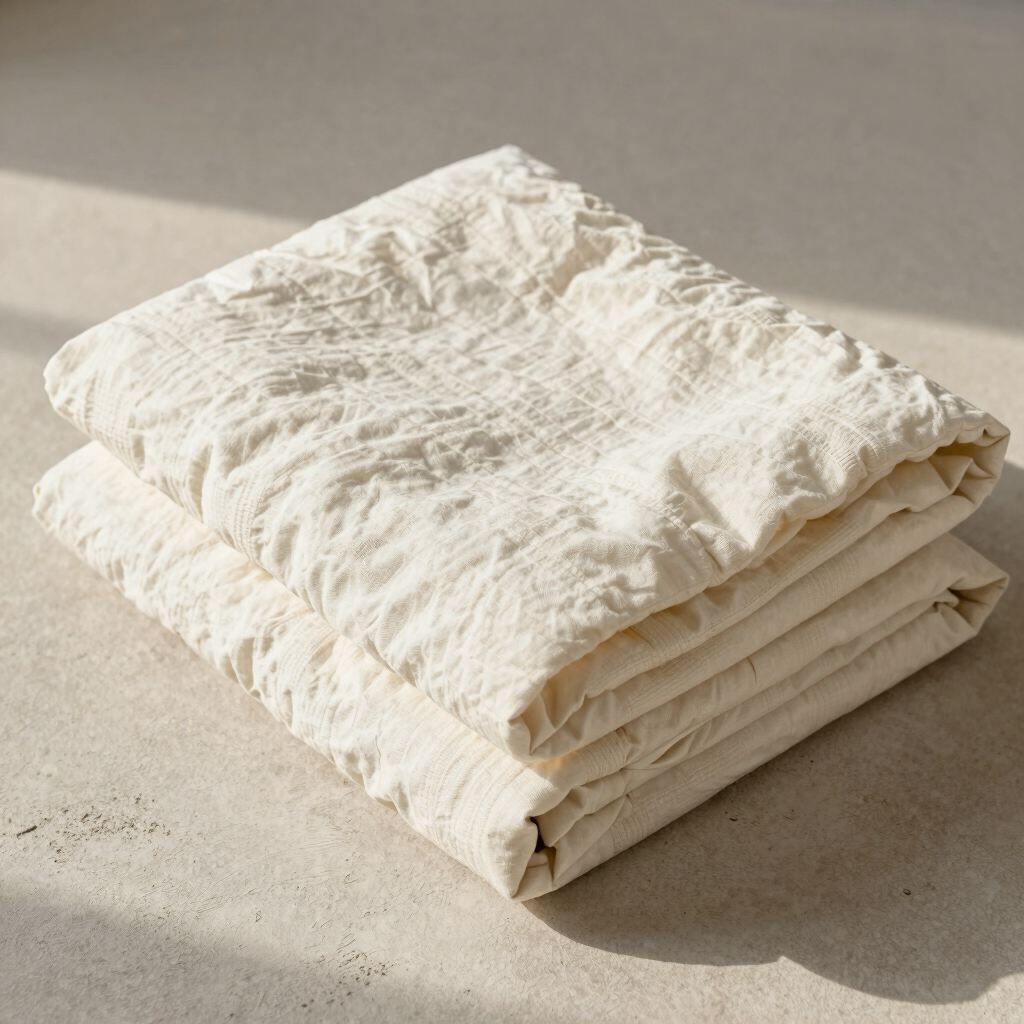 Natural Cotton Woven Quilt