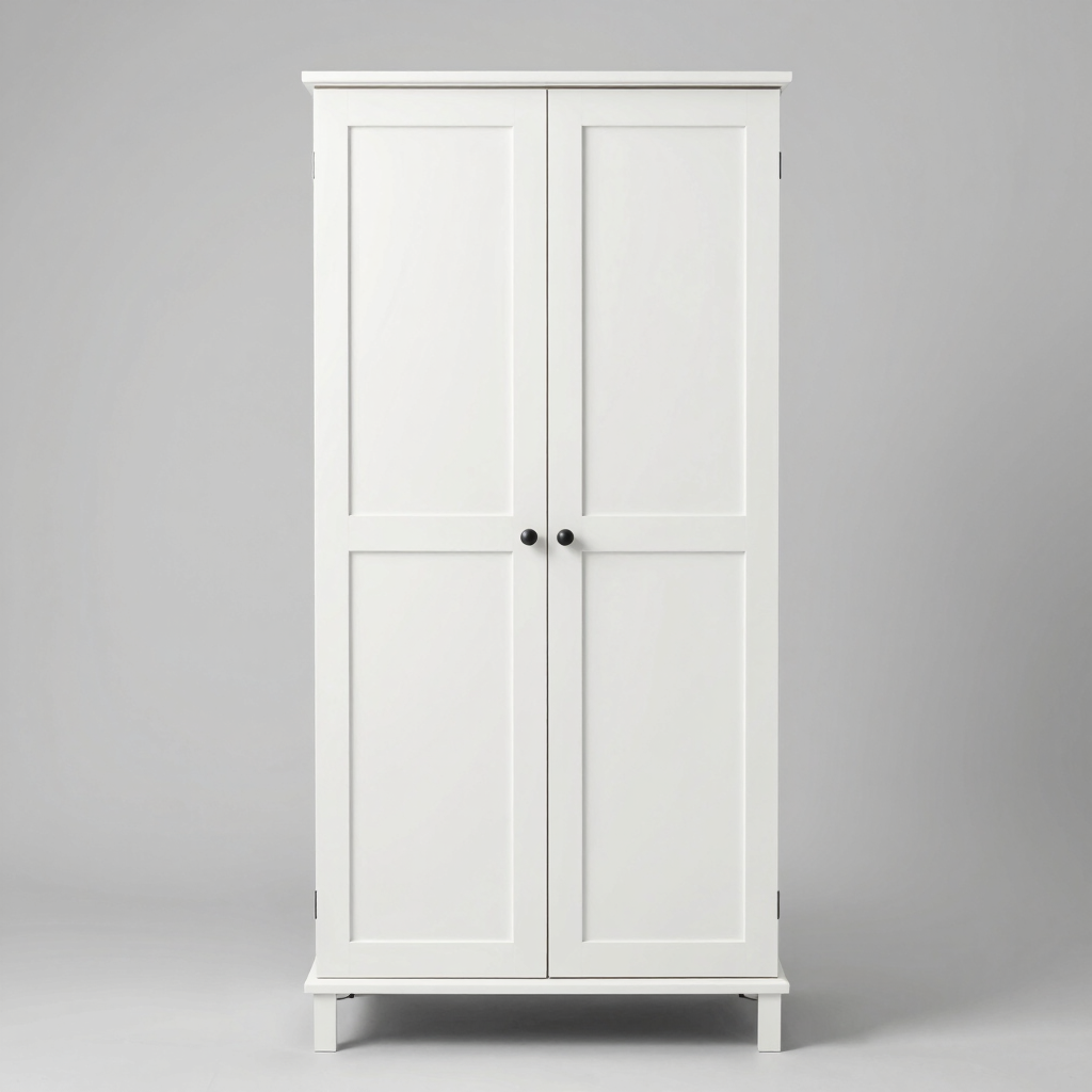 Two-Door Wooden Wardrobe