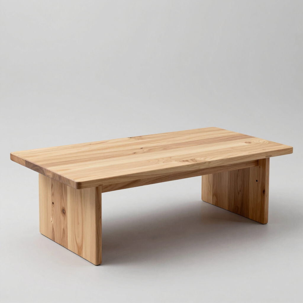 Minimalist Wooden Coffee Table