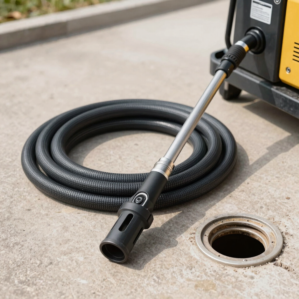 High-Pressure Drain Jetting