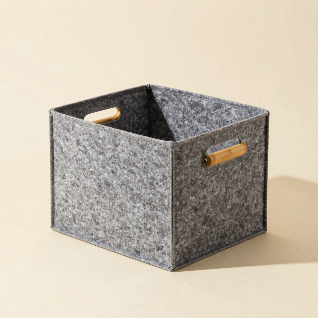 Structured Felt Storage Bin