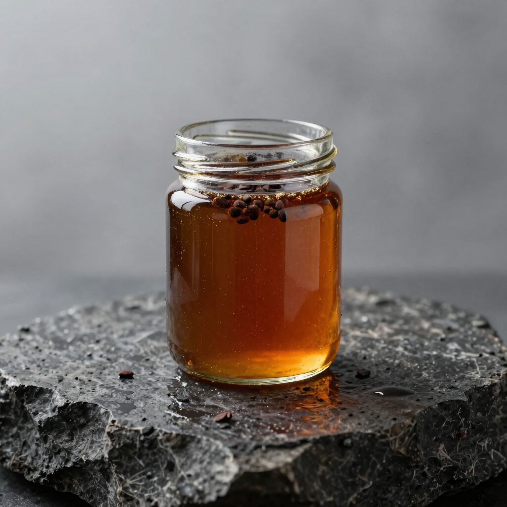 Raw Cocoa Nibs in Forest Honey
