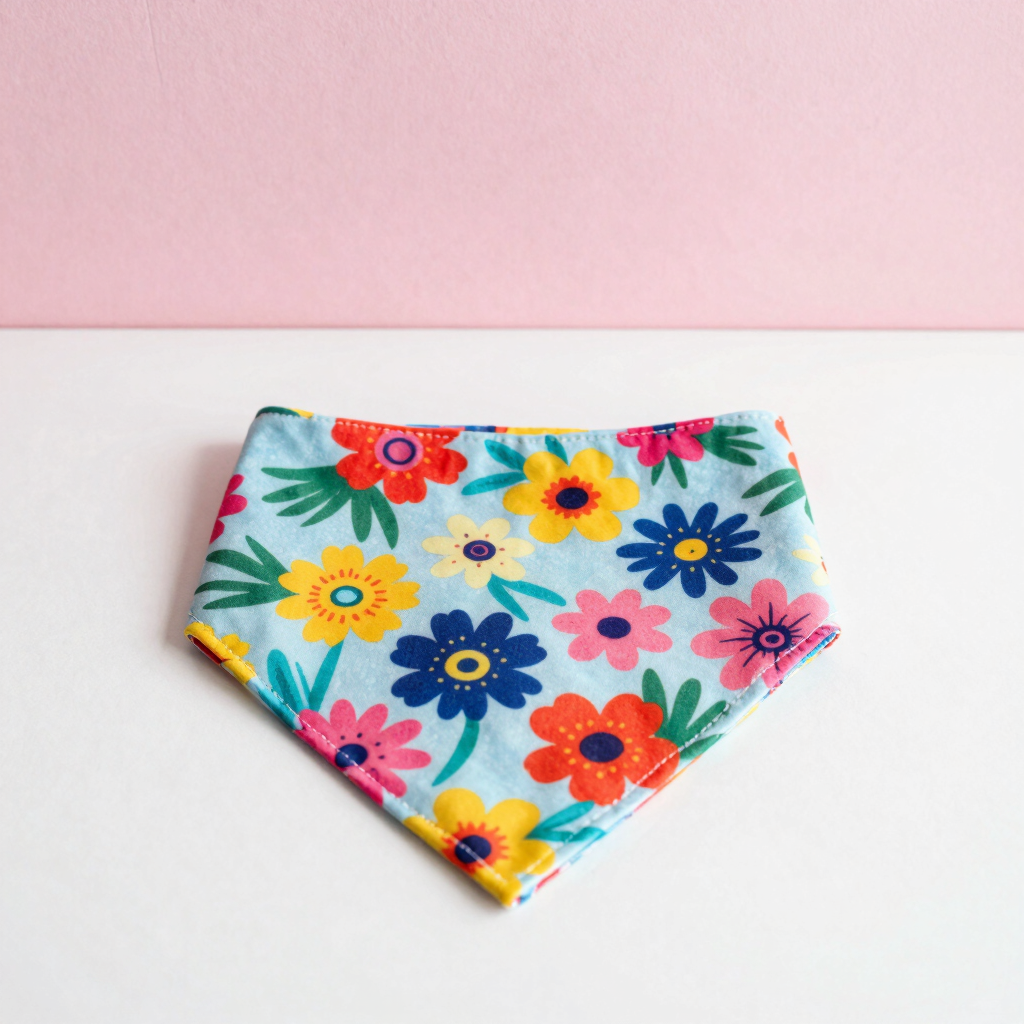 Bandana Reversible Flores Silvestres