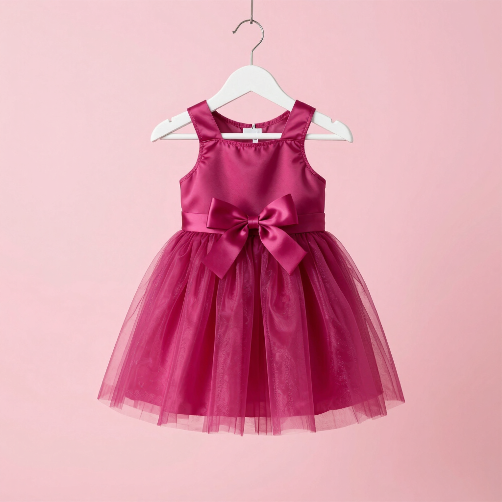 Vestido de Tul Fiesta Magenta