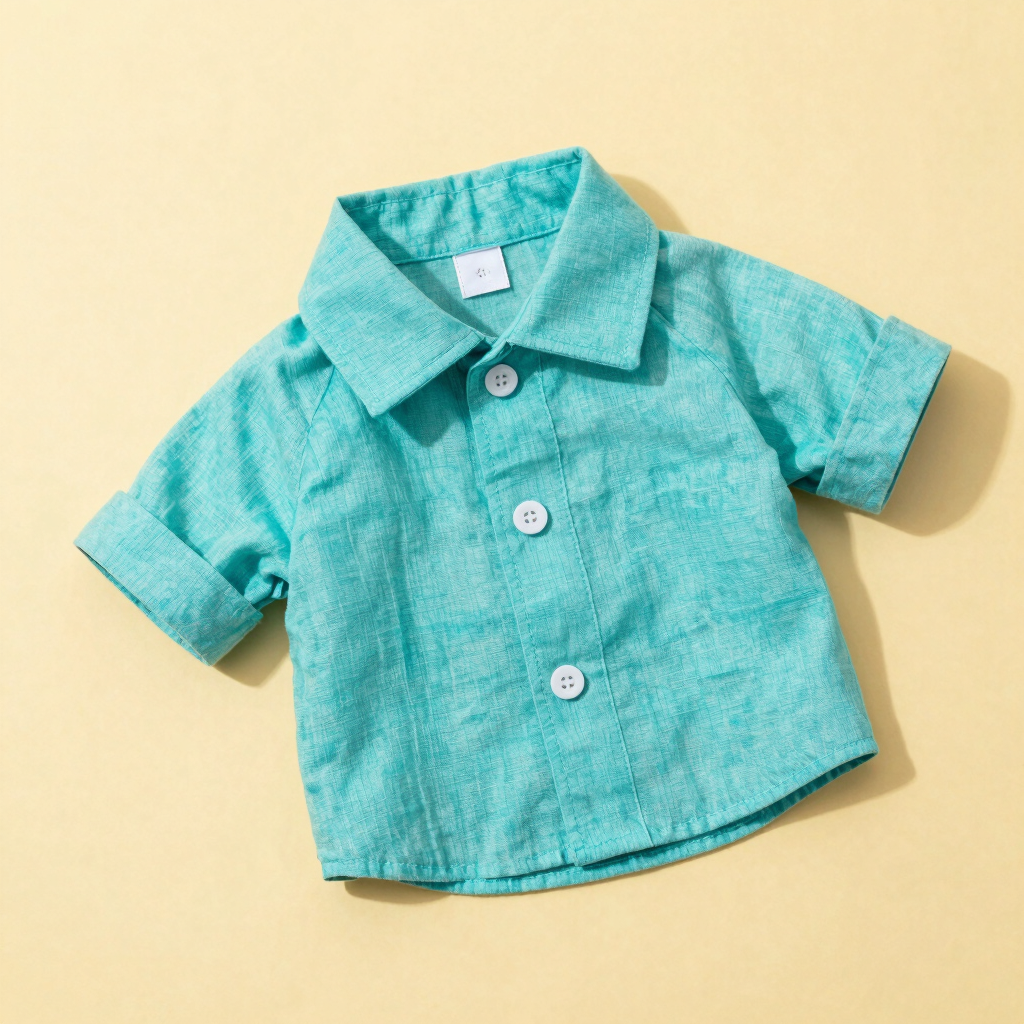 Guayabera Elegante Turquesa