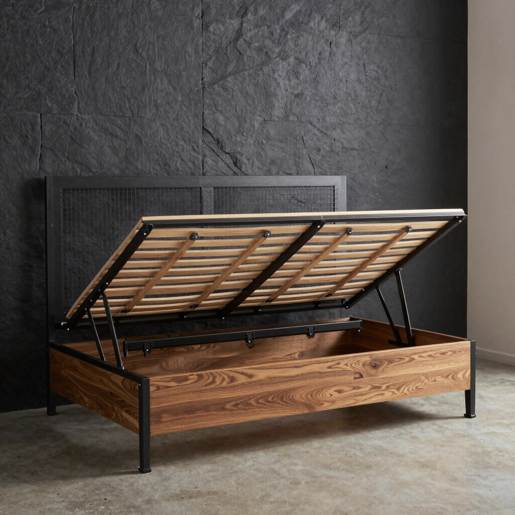 Grid Lock Full Storage Bed Frame