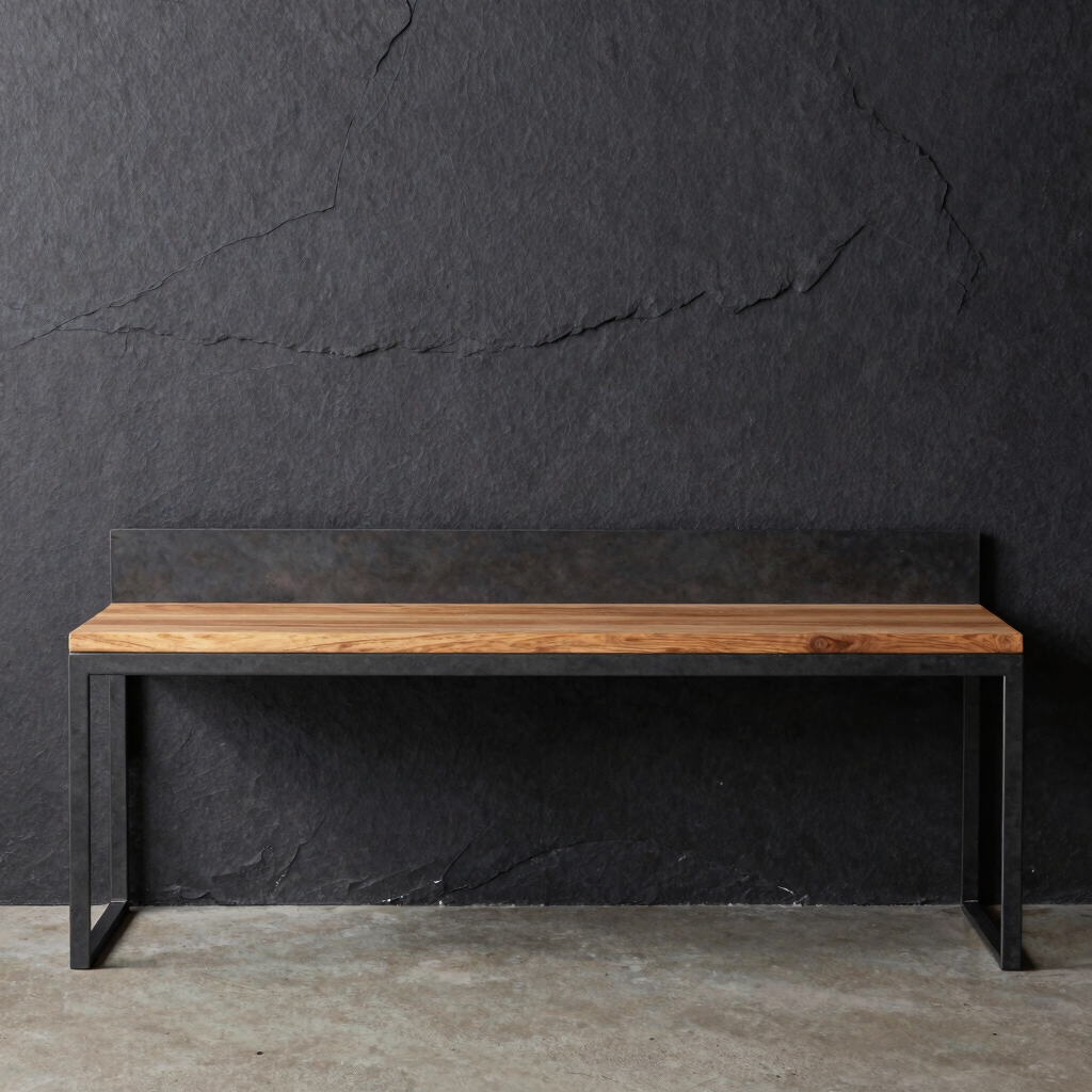 Steel Frame Ledge Wall Shelf