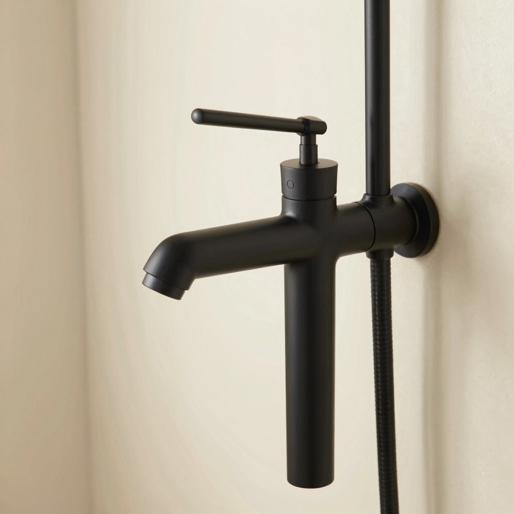Mitigeur de Douche Noir Mat Aura