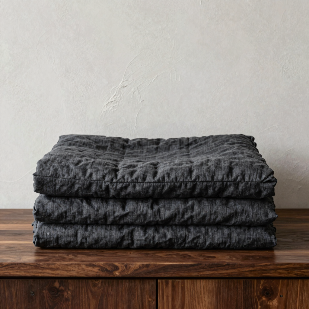 Shadow Linen Bed Quilt