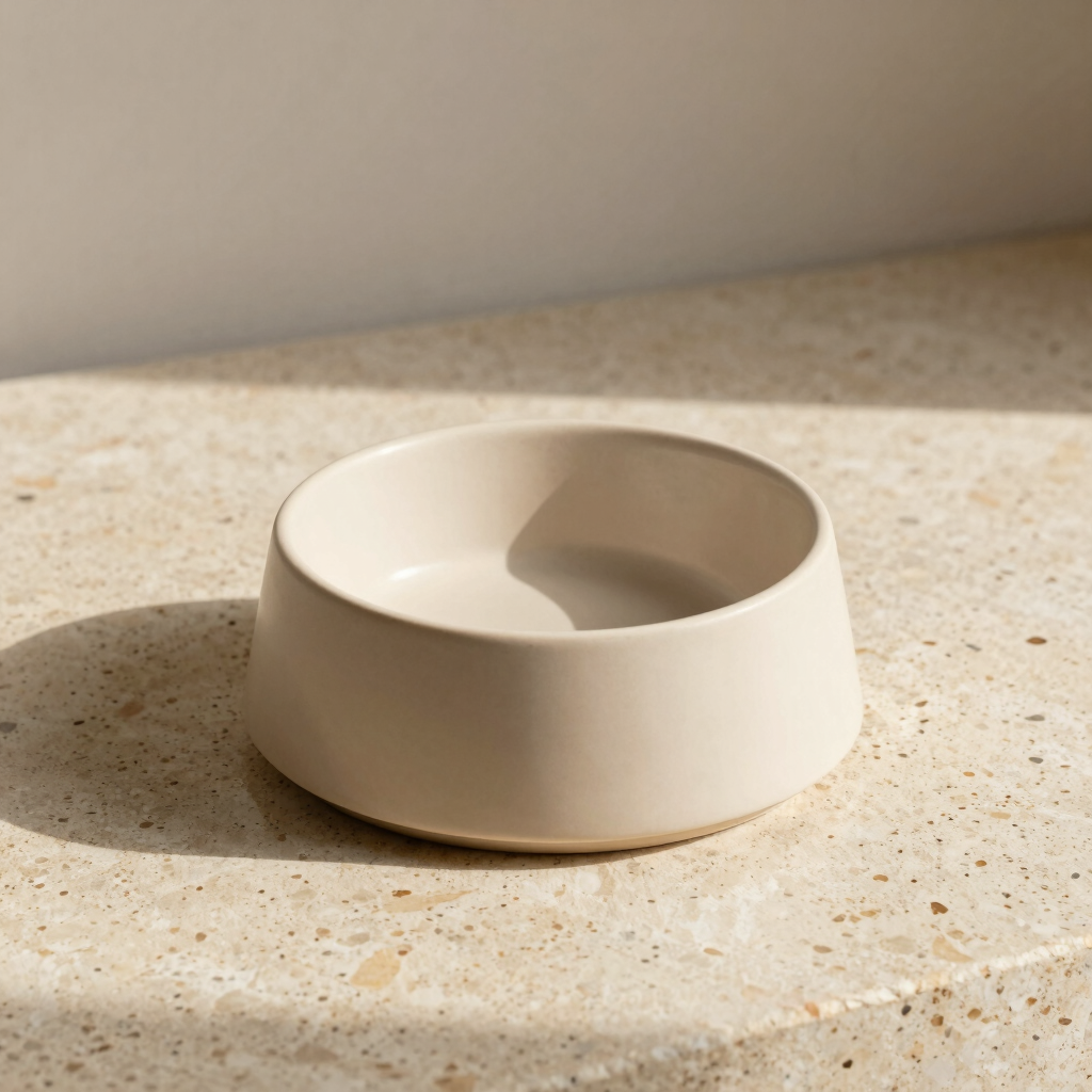 Stoneware Elevated Pet Bowl