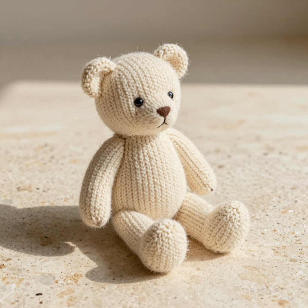 Organic Cotton Knit Bear