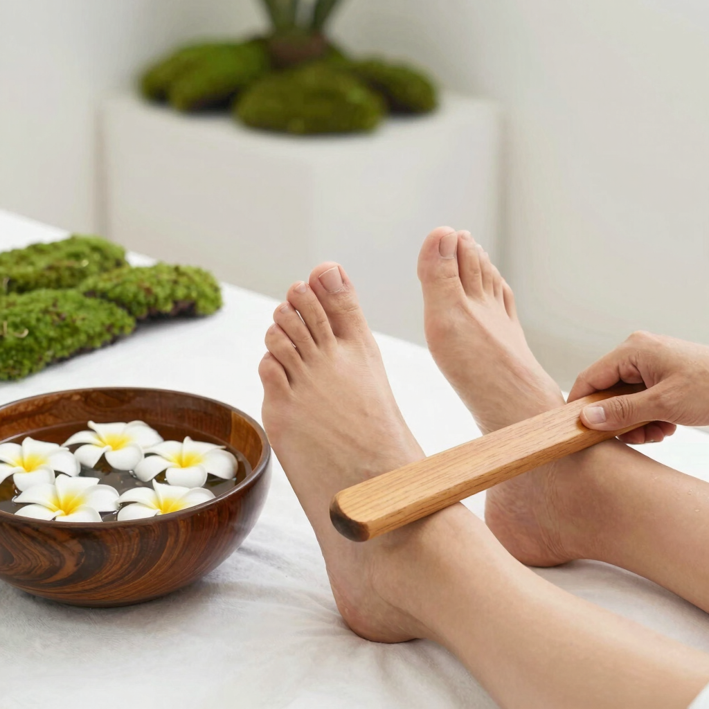 Refleksologi Kaki Bambu