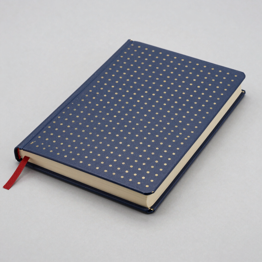 Gold-Embossed A5 Dot Grid Journal