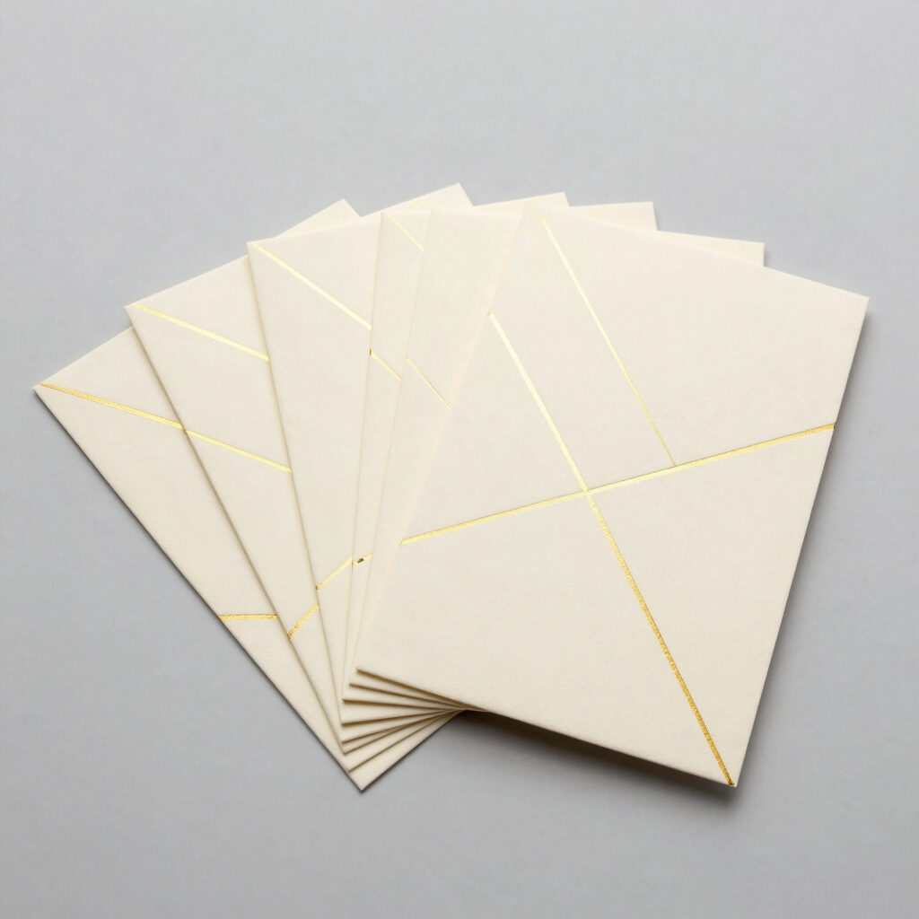 Geometric Gold Foil Card Set