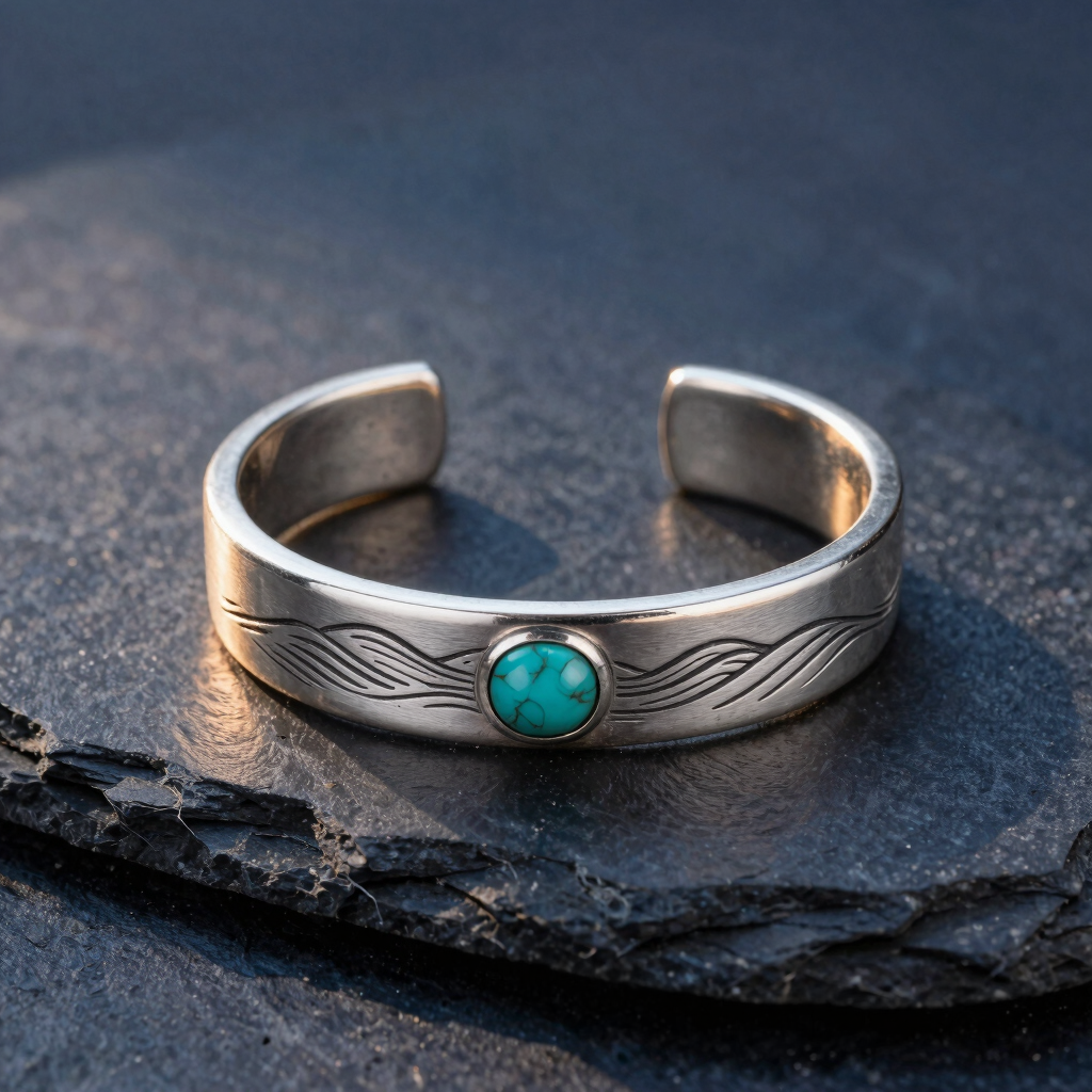 Brazalete Marejada con Turquesa