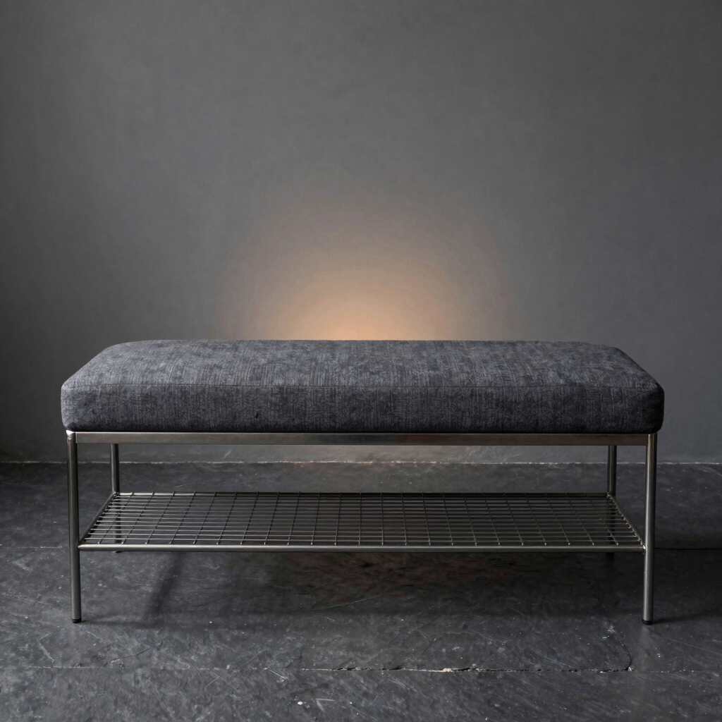 Conduit Steel Framework Storage Bench