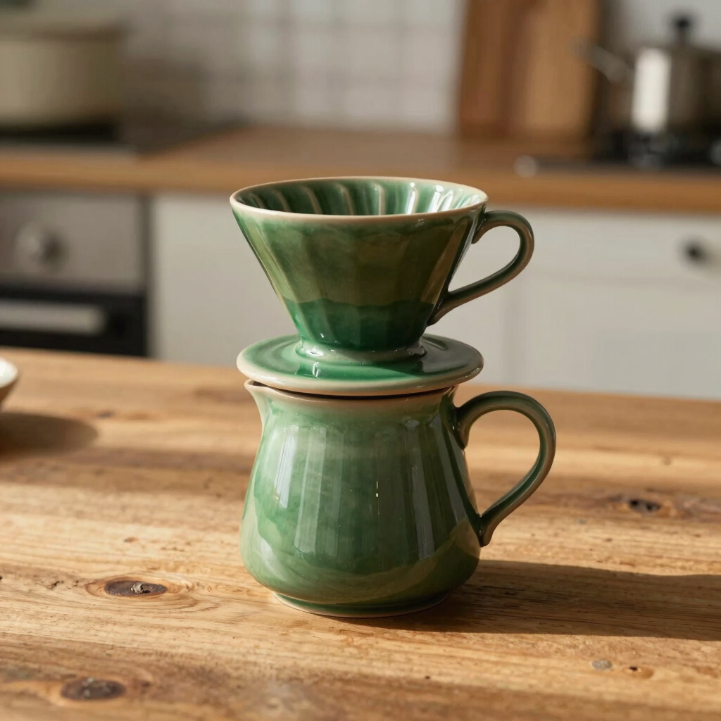 Forest Green Coffee Dripper
