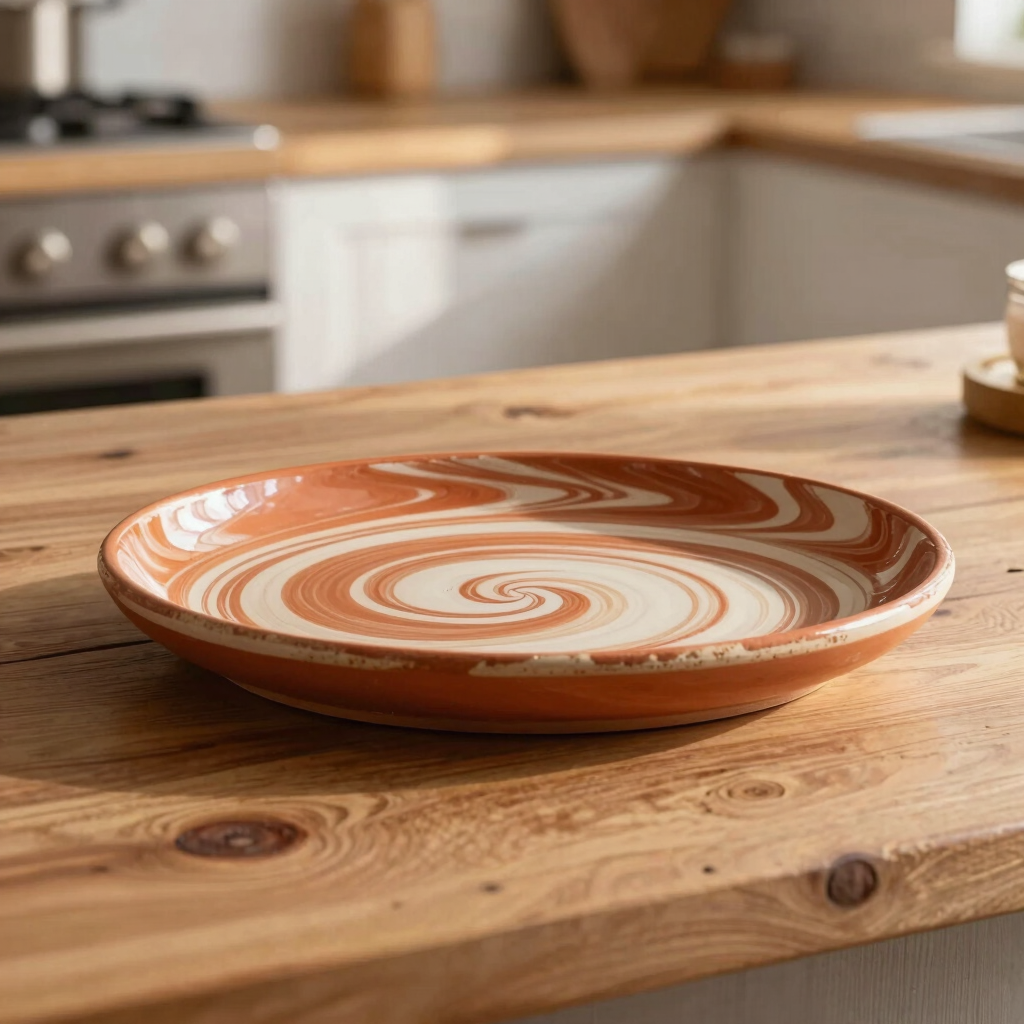 Marbled Clay Serving Platter