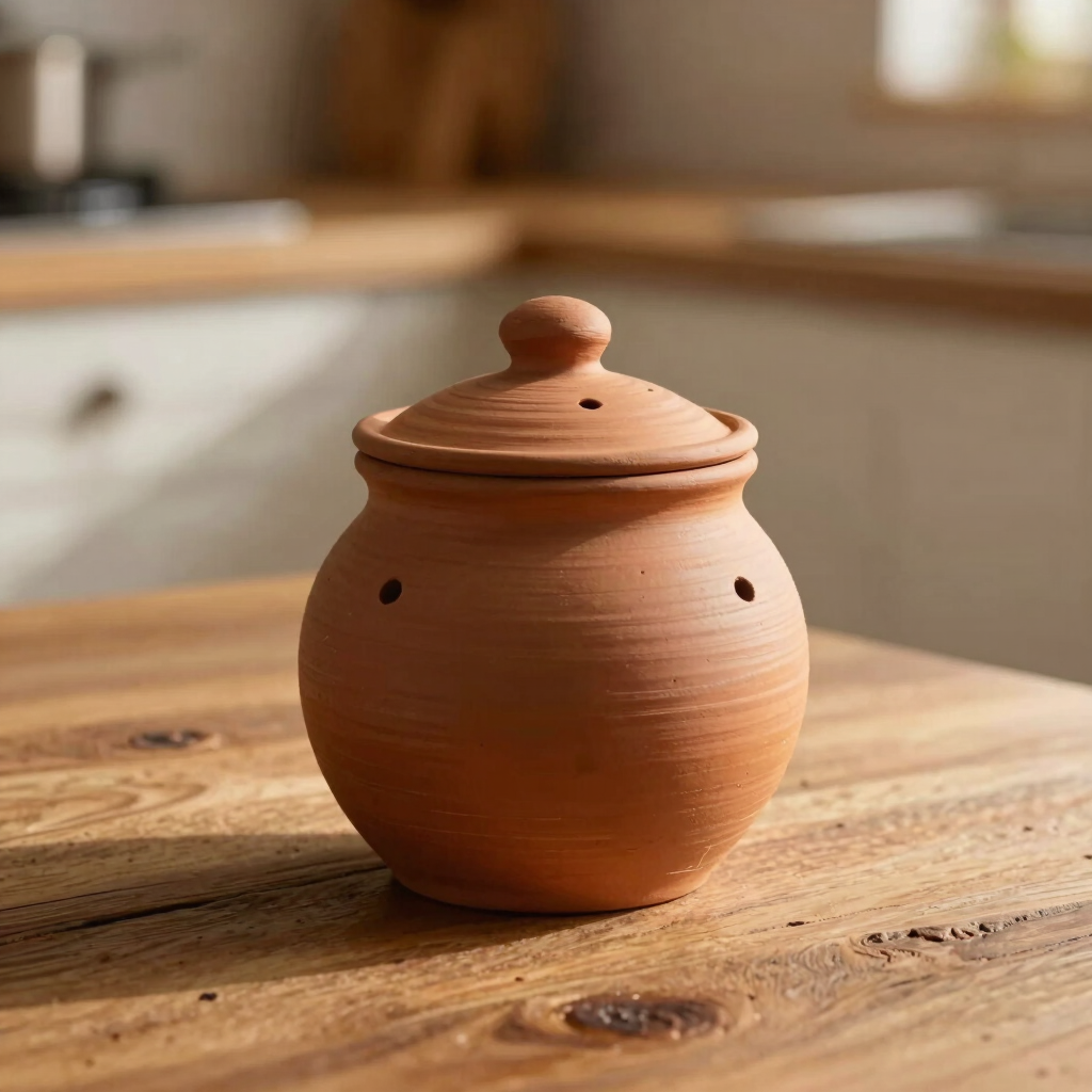 Terracotta Garlic Keeper
