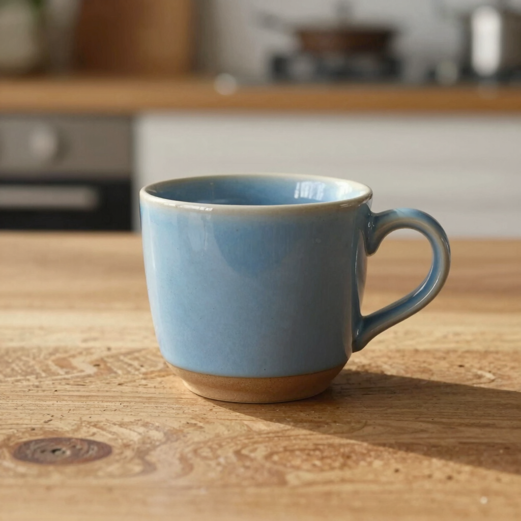 Sky Blue Handheld Espresso Cup