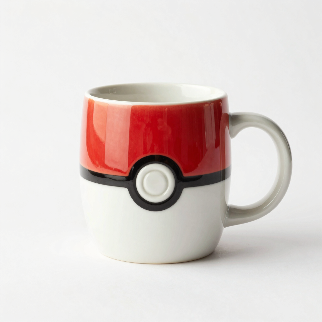 Taza de Cerámica Moldear Pokéball