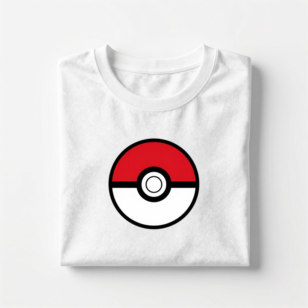 Camiseta Algodón Pokéball Clásica