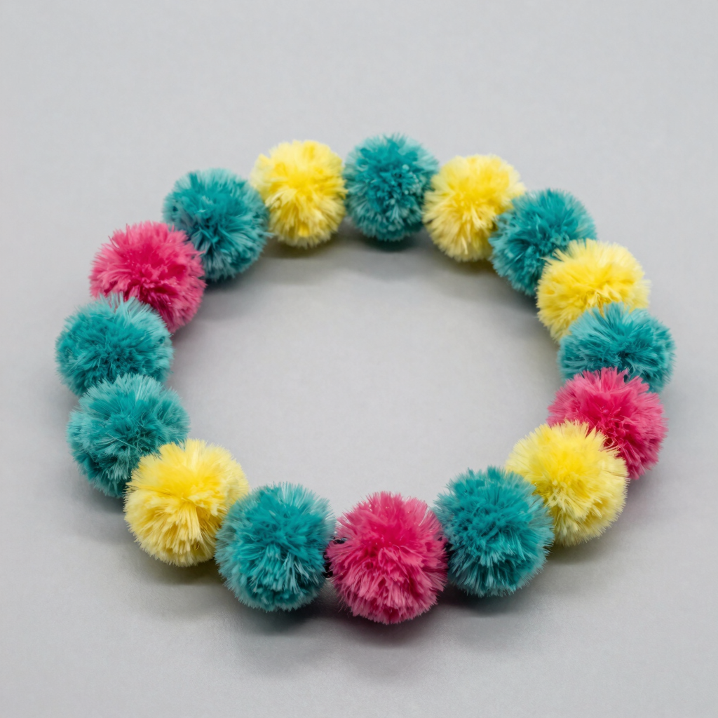 Collar Festivo de Pompones