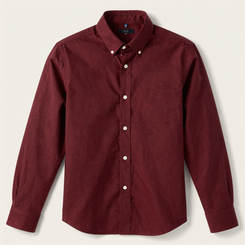 Royal Maroon Oxford Shirt