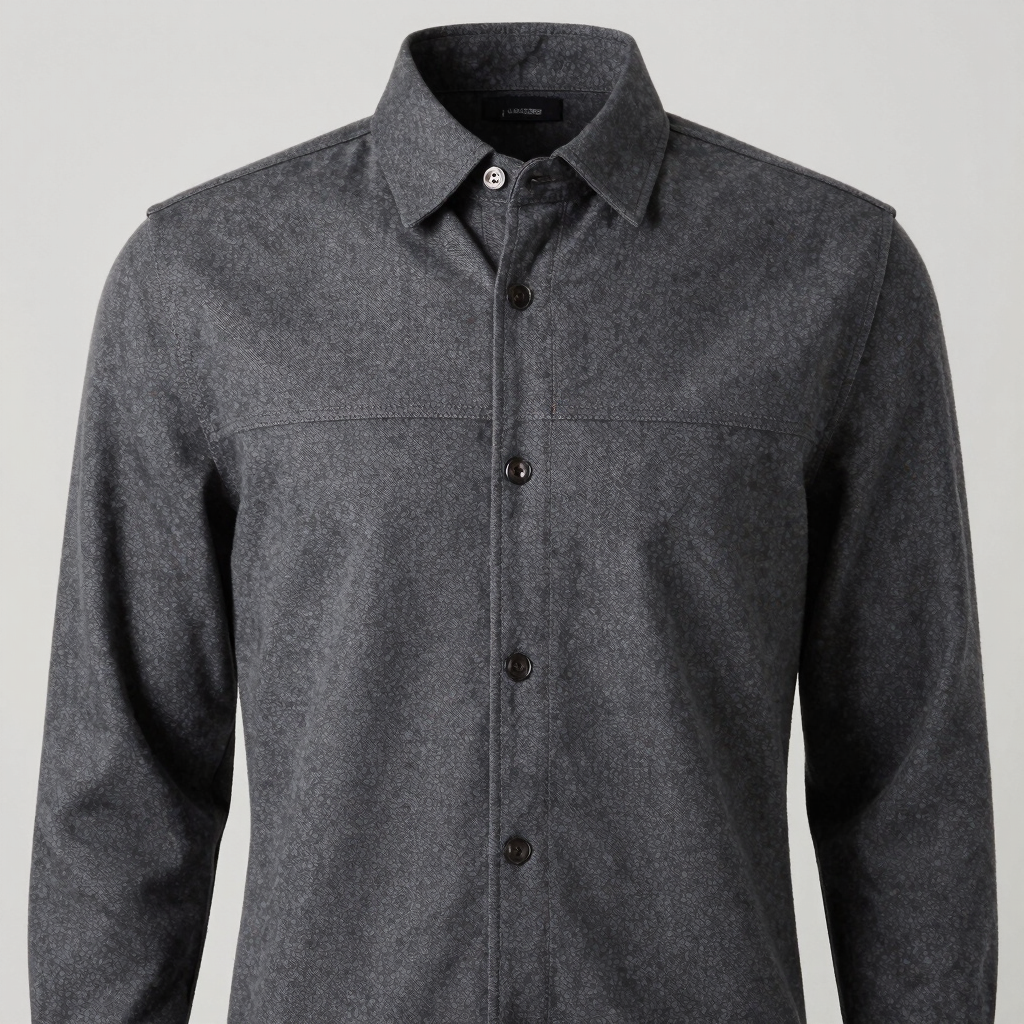 Charcoal Structured Overshirt