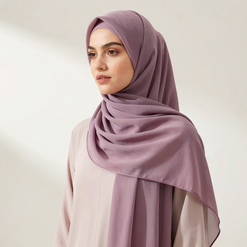 Classic Chiffon Pleated Hijab