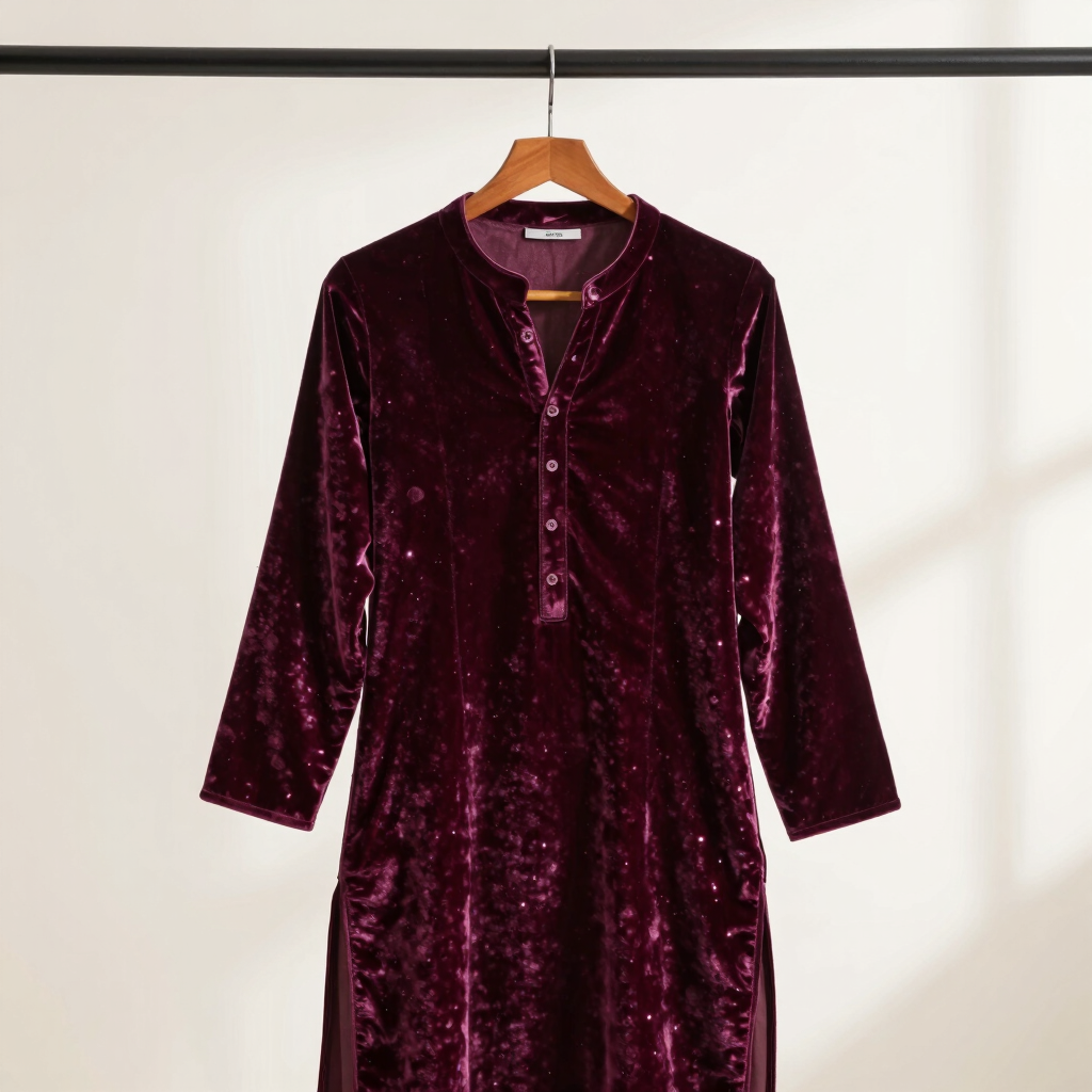 Velvet Grace Festive Kurti