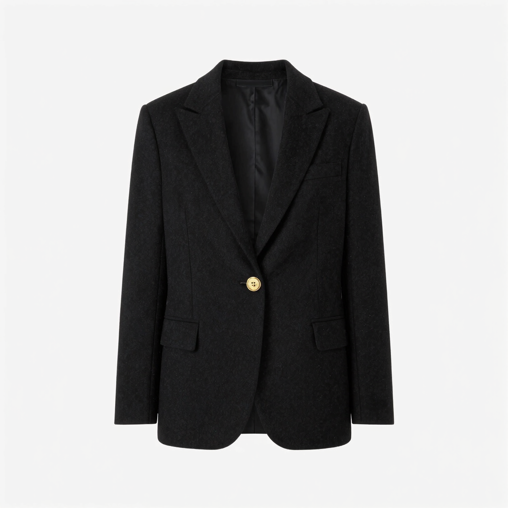 Sculptural Tailored Wool Blazer
