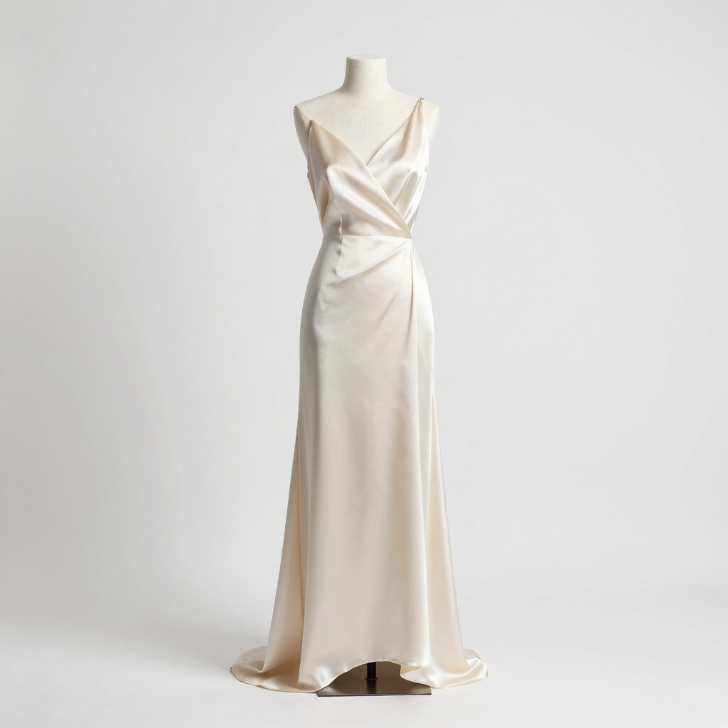 The Aurelia Draped Silk Gown