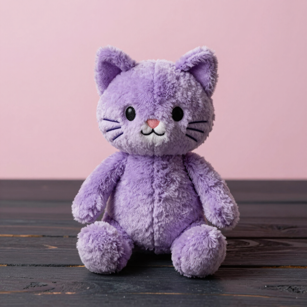 Peluche de Gato Cósmico Lila