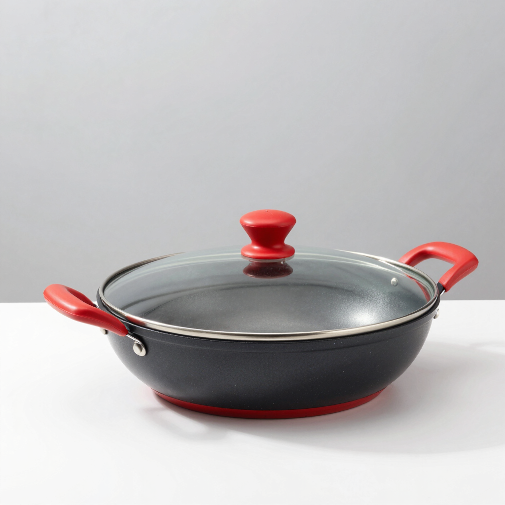 KitchenPro Non-Stick Kadhai with Lid