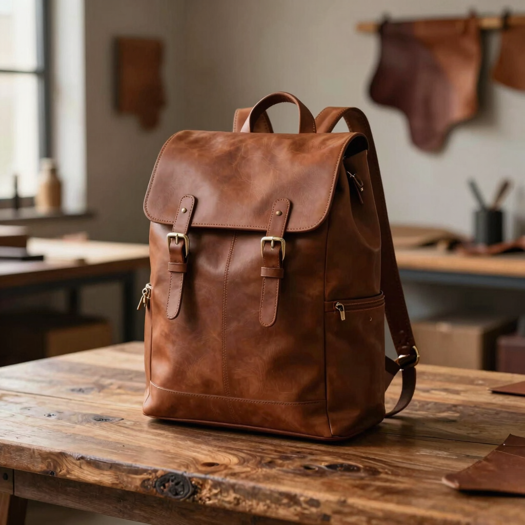 The Commuter Slim Leather Pack