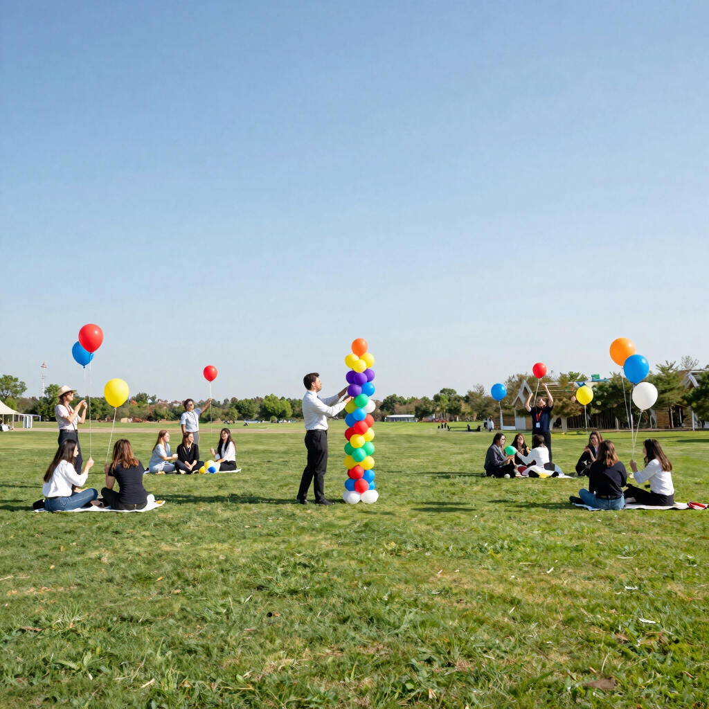 Corporate Event Balloon Station