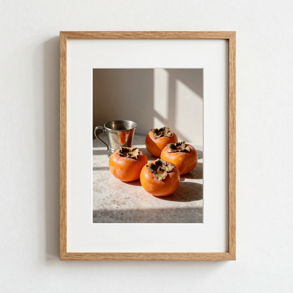 Persimmons and Pewter Print
