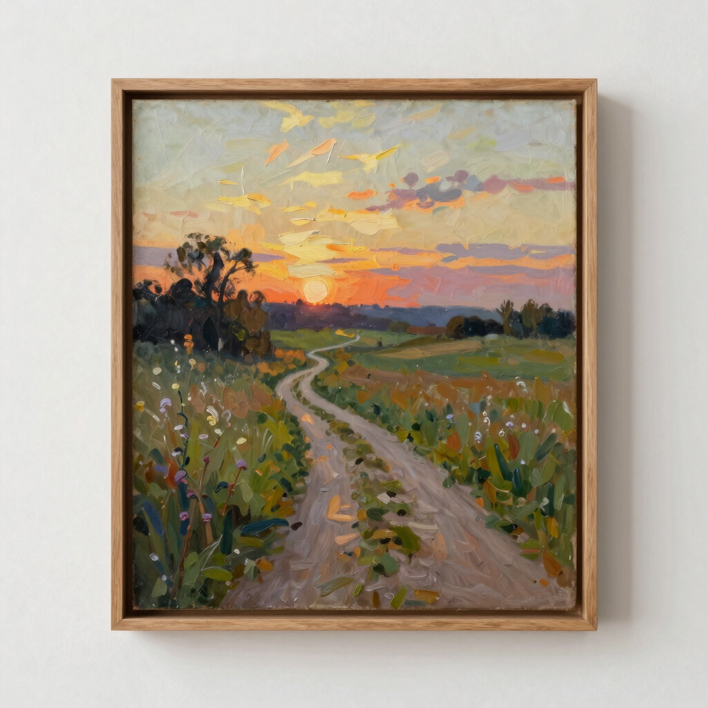 Summer Dusk, Meadow Path