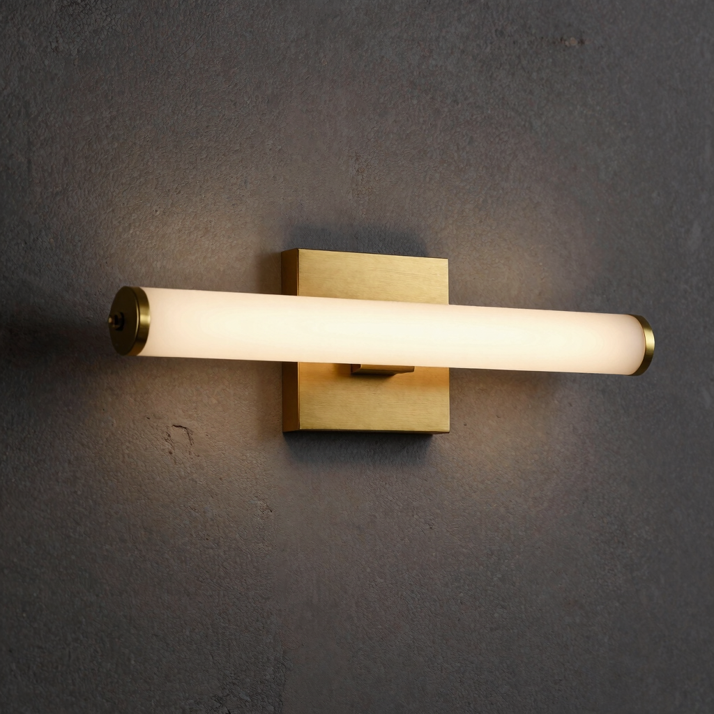 Linea Brass Vanity Sconce