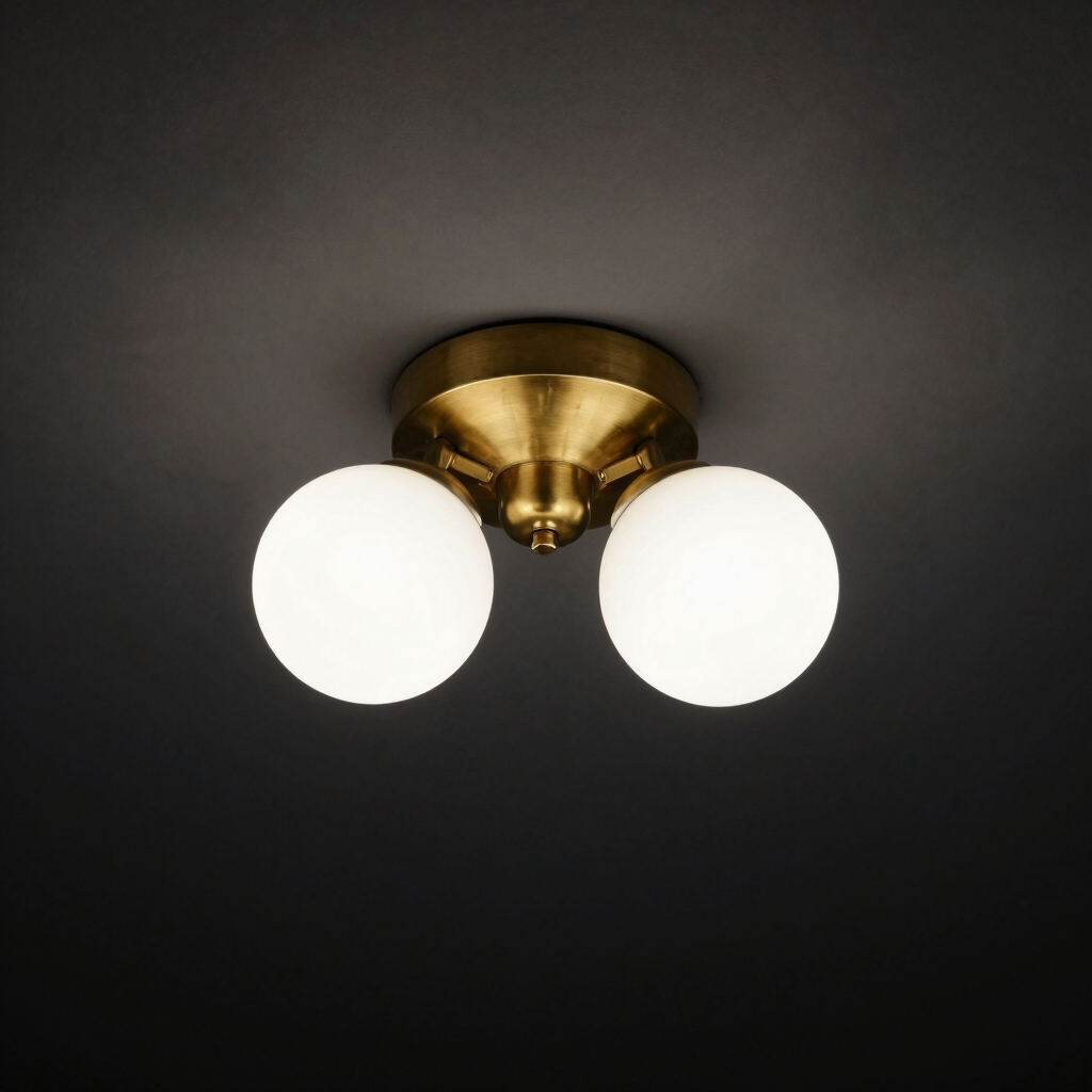 Duet Globe Flush Mount