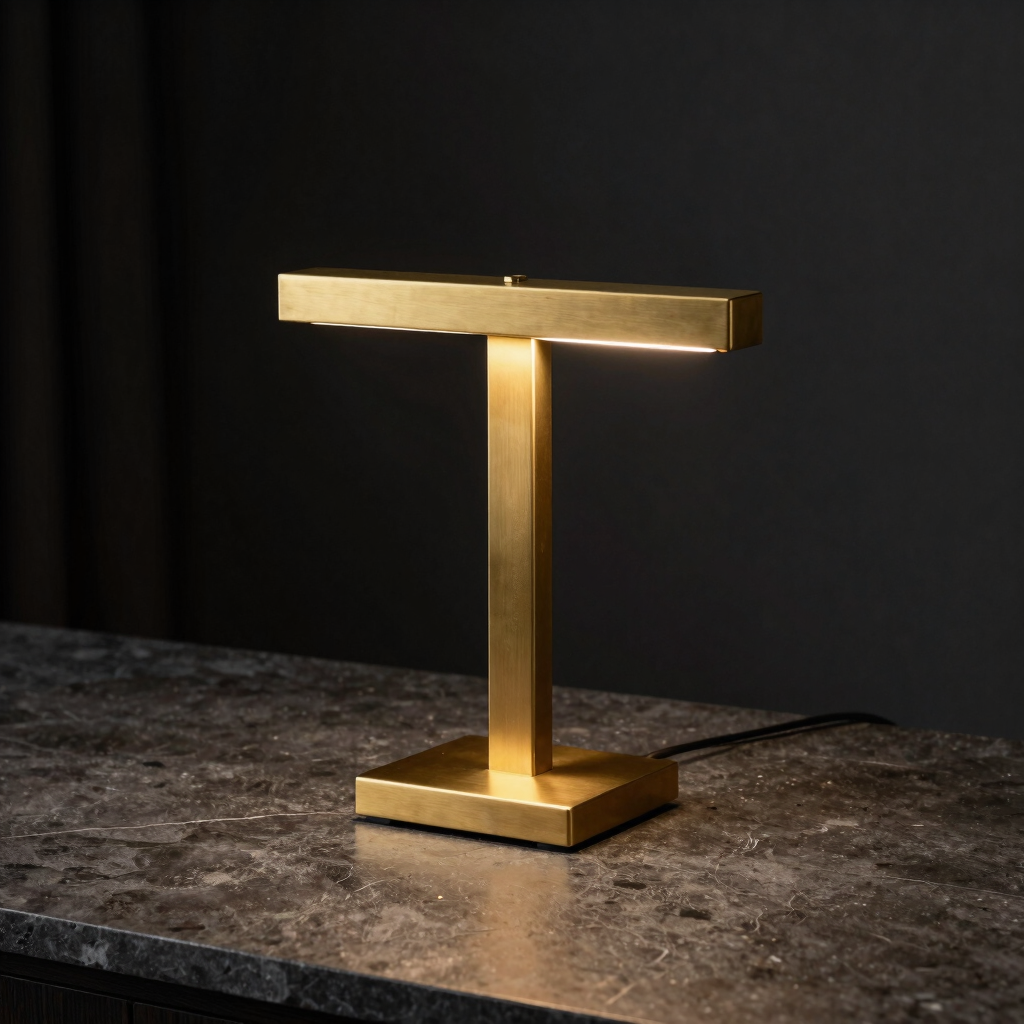Axis Brass Console Lamp