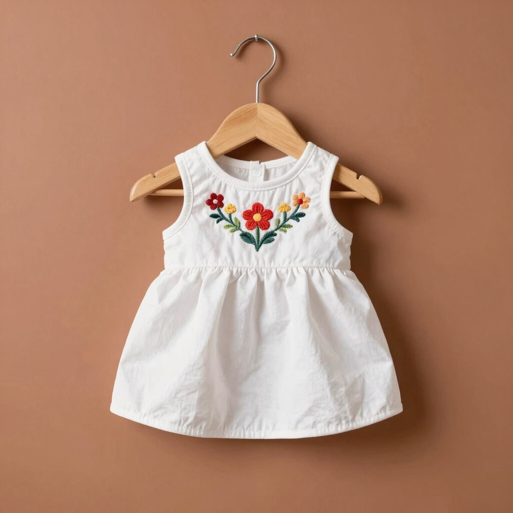 Vestido Artesanal Tricolor Frida