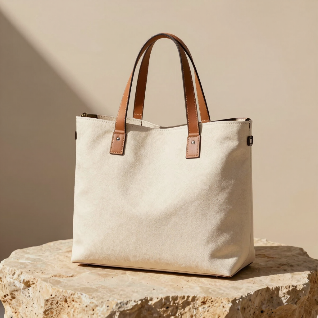 Structured Canvas Utility Tote