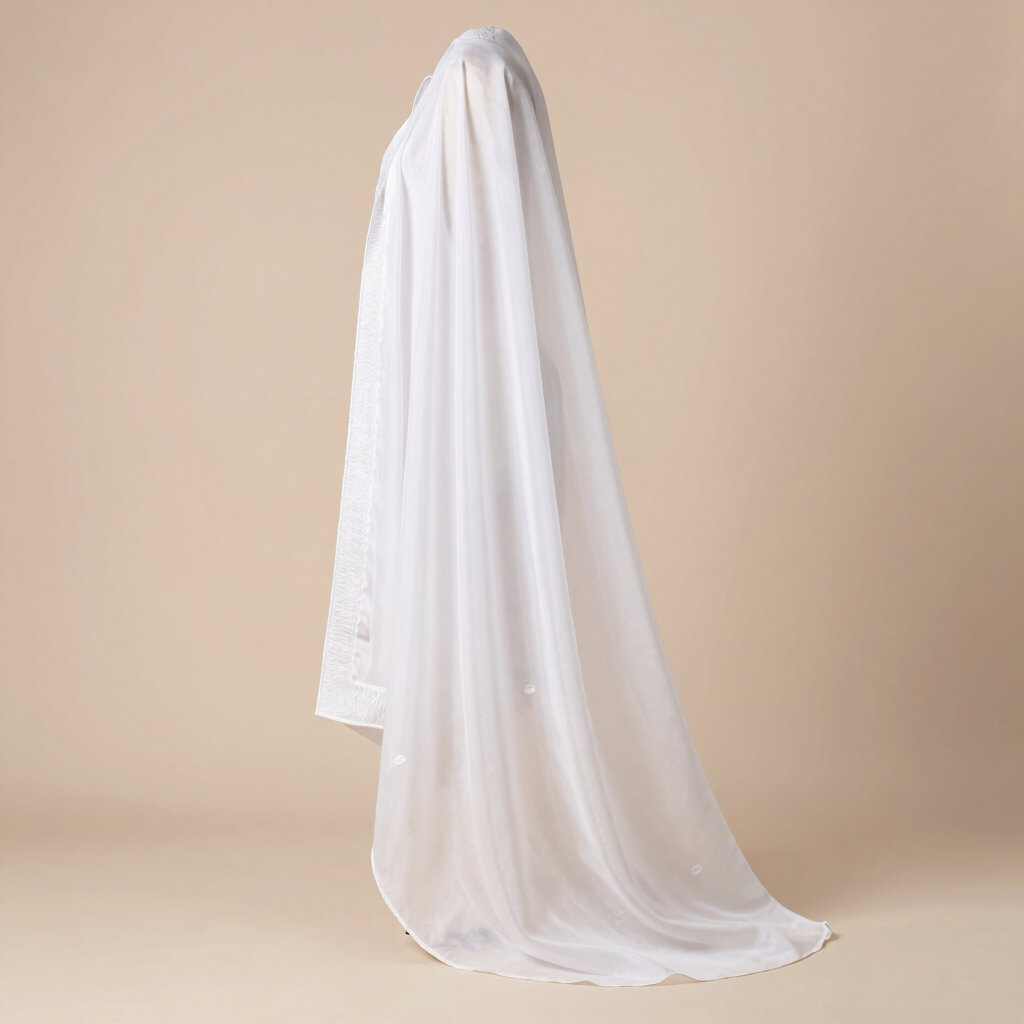 Ethereal White Organza Embroidered Dupatta