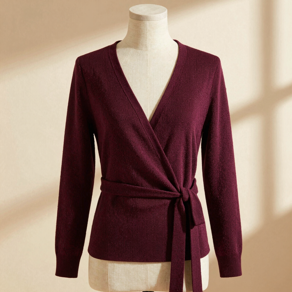 Riviera Ribbed Knit Wrap Top